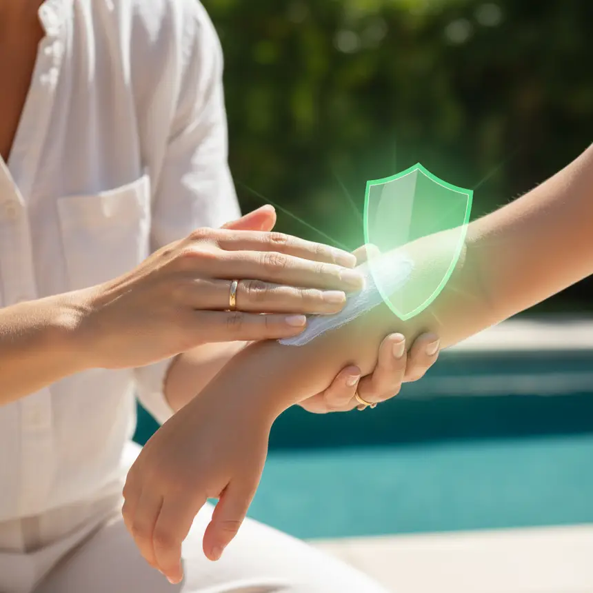 children sunscreen application method