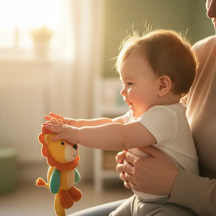 Baby development happiness