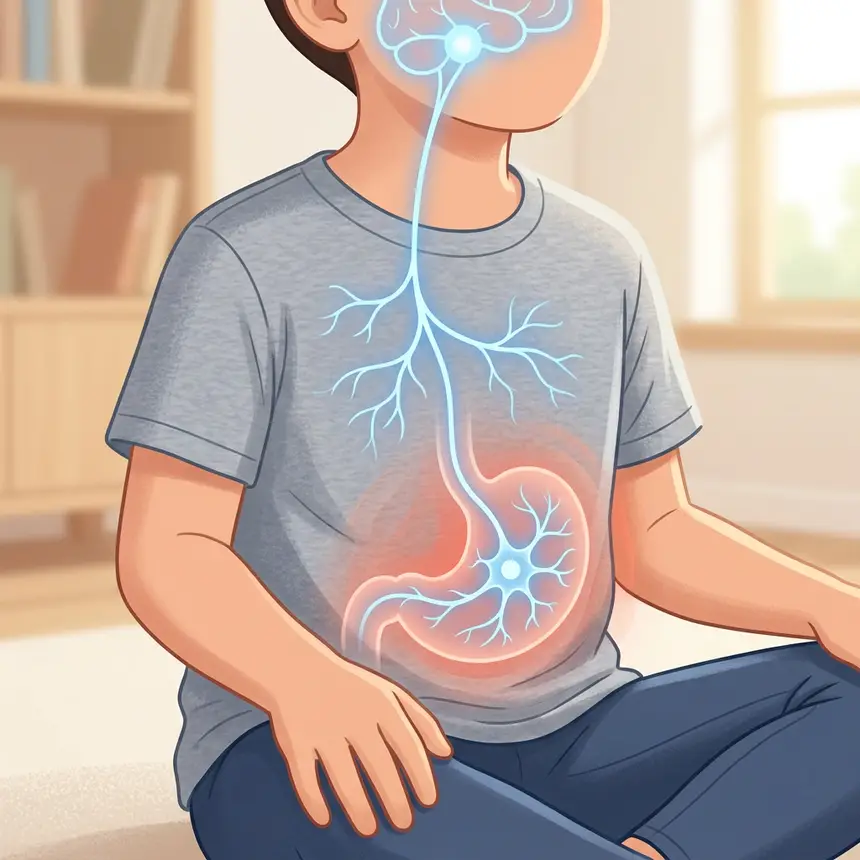 child stress causes, brain-gut connection