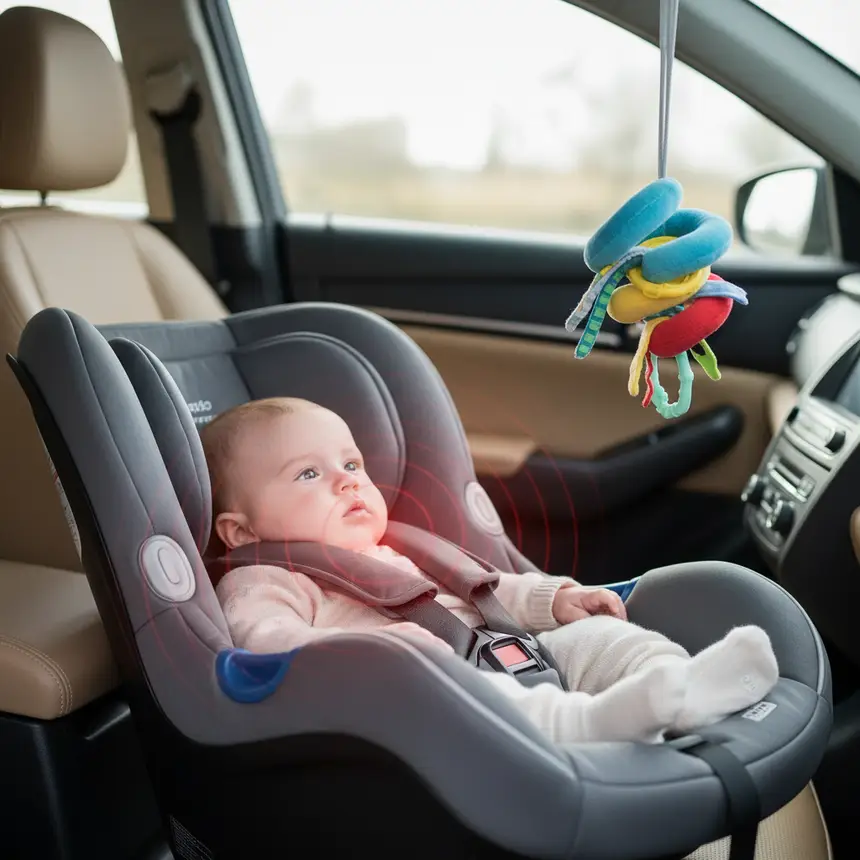 car seat baby fussing
