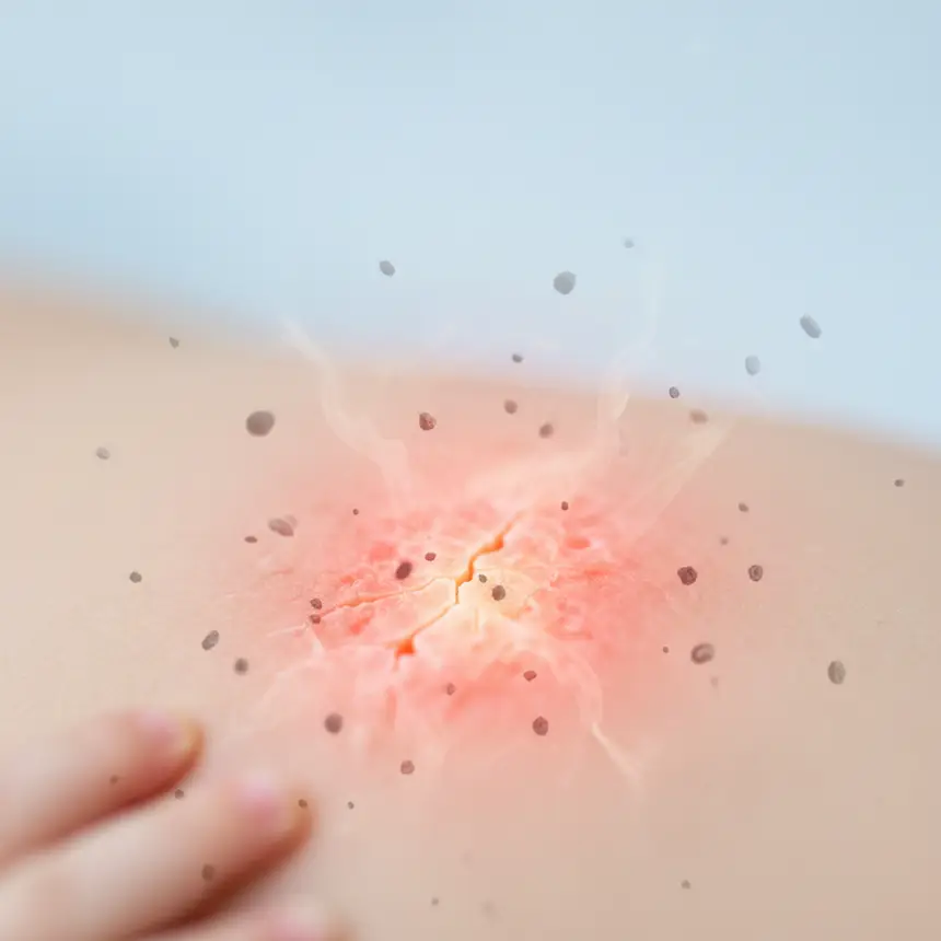 Weakened skin barrier