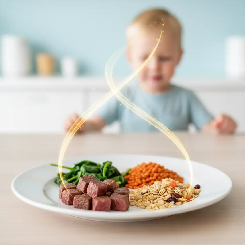 Iron-rich foods, nutrient absorption