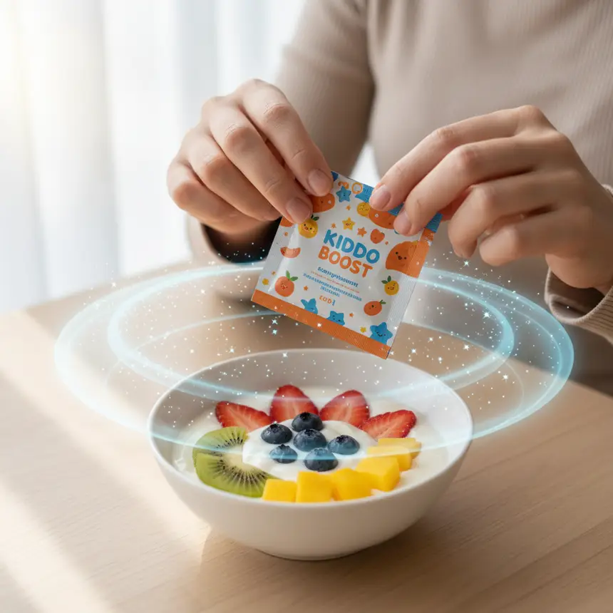 Child supplement, healthy yogurt