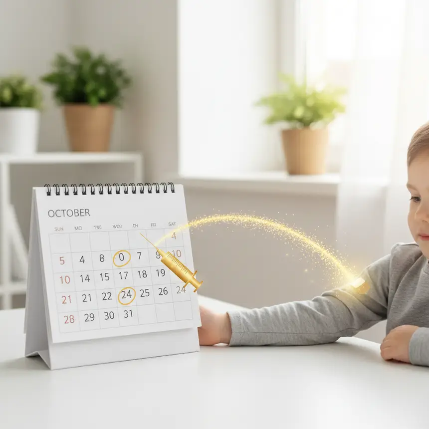 Vaccination schedule, healthy habits