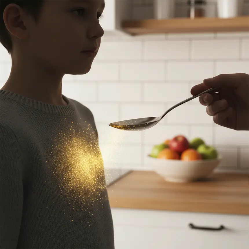 Nutrient flow into child's body