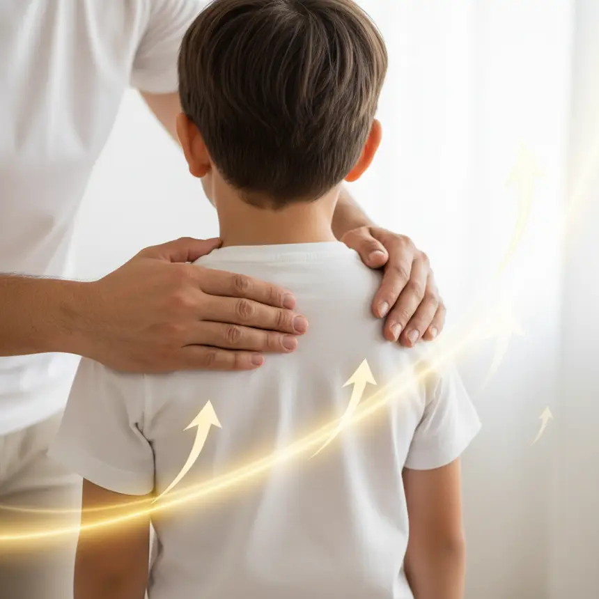 Parent child posture guidance