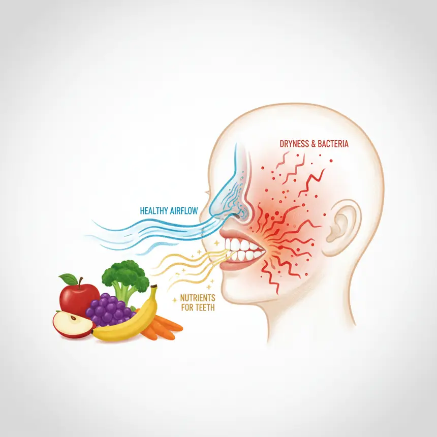 Child oral health habits diet