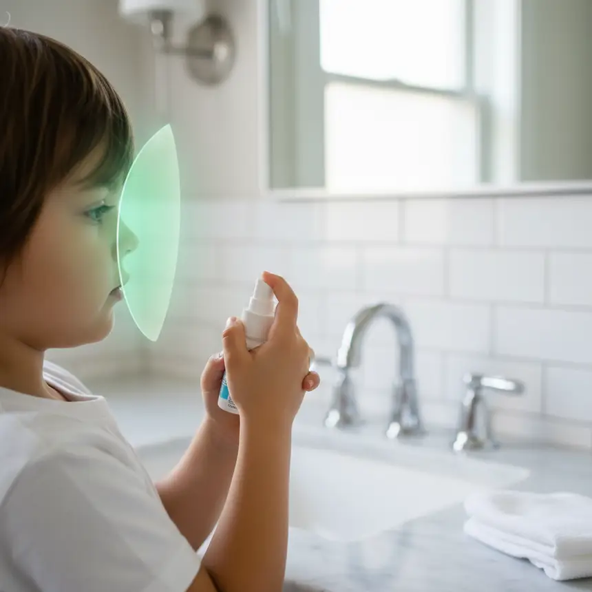 Child nasal rinse habit