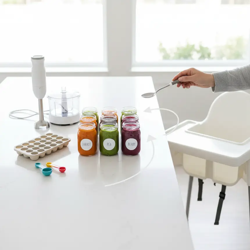 Baby food feeding methods