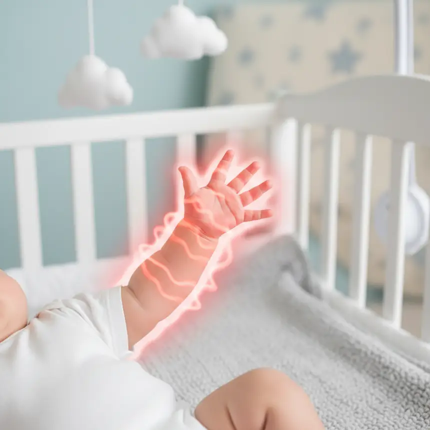 Moro reflex baby