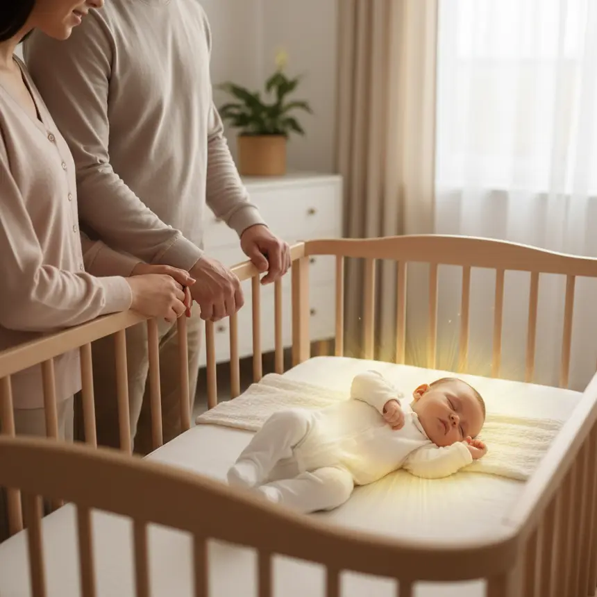 Baby peaceful sleep growth