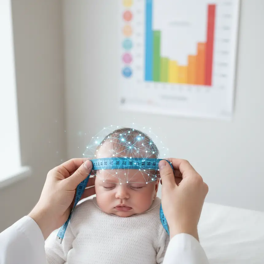 Infant head measurement growth chart