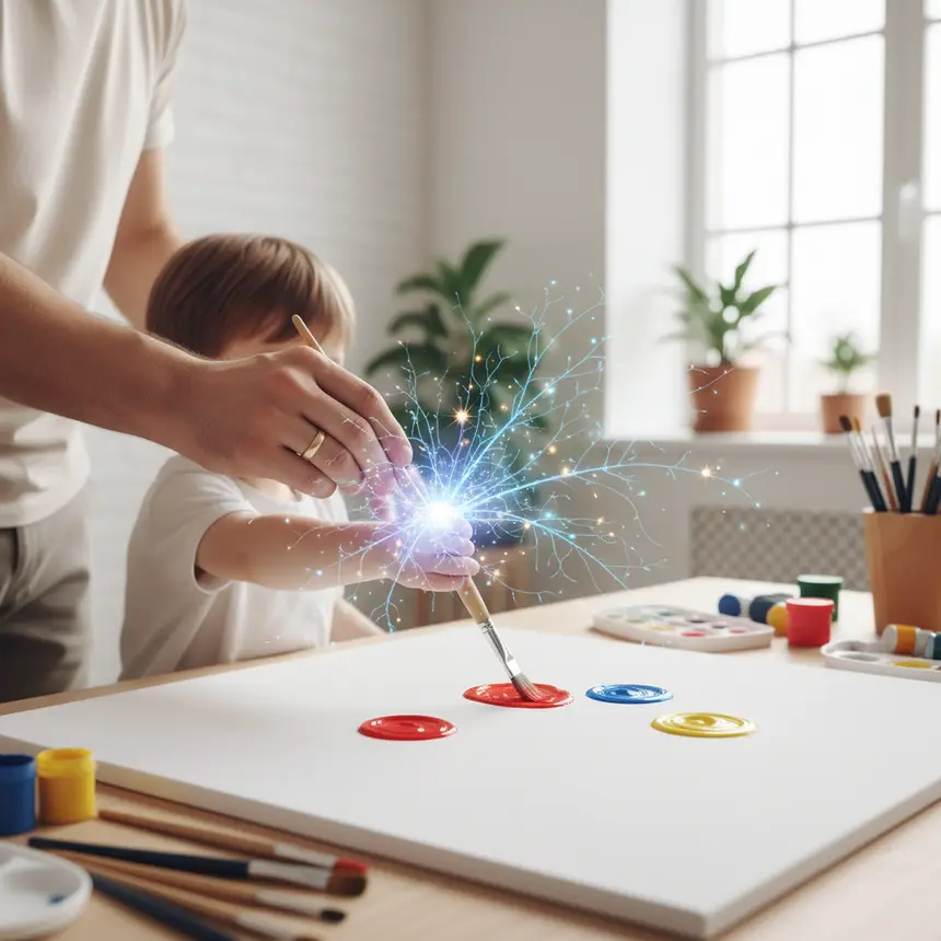 Parent child art activity