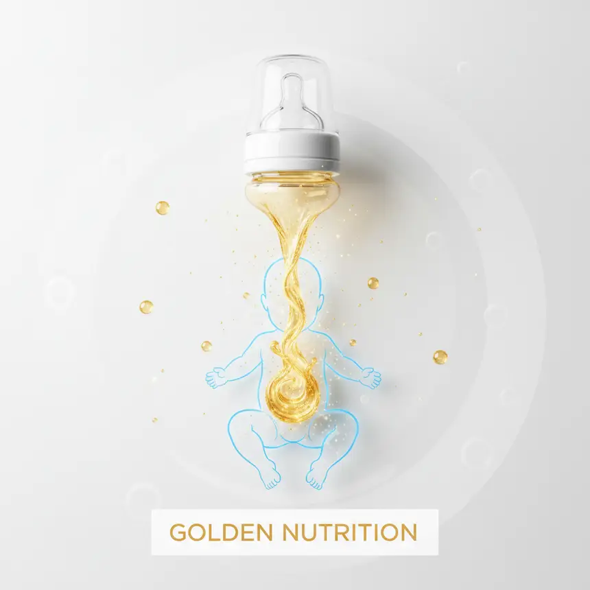 Infant nutrition, golden flow, digestive ease