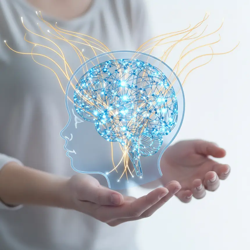Brain development, neural glow, growth energy